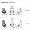 Silla operativa MIL de Sidiz.  Sillas de diseño ideales para oficinas.