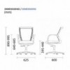 Silla operativa T503 FPGR de Sidiz. Sillas de diseño moderno para oficina.
