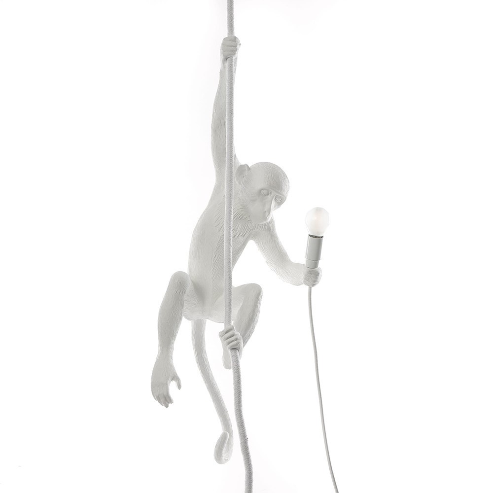 Lámpara suspensión Monkey with rope de Seletti.