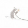 Lámpara sobremesa Mouse Sitting de Seletti para habitaciones juveniles