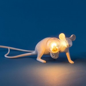 Lámpara sobremesa Mouse lie Down de Seletti. Complementos, mueble auxiliar e iluminación