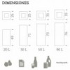 Papelera Riga Mobles 114. Papeleras modernas para espacios interiores.