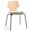 Silla Gràcia Metal Mobles 114. Moderna silla ideal para espacios contract.