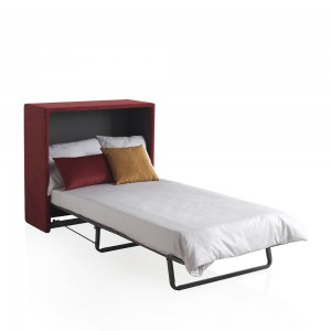 Mueble cama de Es Interiorismo. Mueble cama moderno con somier plegado.