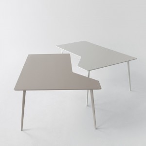 Mesa con ala Fly Metal de Sellex de DM para despachos. Mesas modernas de estudio.