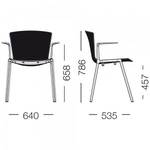 Sillón Slam Polipropileno de Sellex. Mobiliario contract. Sillas plásticas modernas.