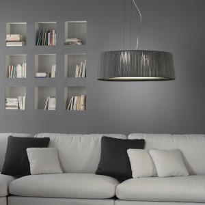 Lámpara colgante Drum LED de Fm Iluminación. Lámparas modernas