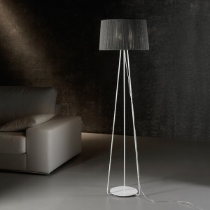 Lámpara pie Drum LED trípode de Fm Iluminación. Lámparas modernas