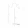 Lámpara pie central Kora LED de Fm Iluminación. Lámparas modernas