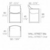 Silla Wall Street Apilable para Espacios Exteriores Diseñada por Vondom