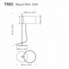 Lámpara sobremesa TMD 1966 de Santa & Cole. Lámparas de diseño moderno.