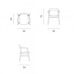 Silla Dobra madera de Prostoria. Sillas diseño de madera.