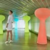 Lámpara de pie apta para exterior Bloom con Luz Led