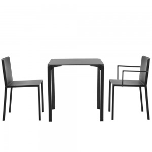 Mesa Quartz cuadrada HPL y Resina con Doble Pared Diseñada por Vondom