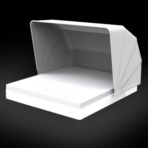 Cama Vela Daybed Basic cuadrada con parasol Resistente al Sol