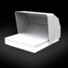 Cama Vela Daybed cuadrada con parasol y 2 cabezales reclinables