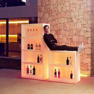 Contrabarra baja Vela Para Interior y Exterior con Luces Led en su Interior | Vondom