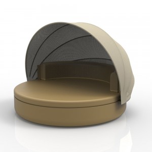 Cama fija con parasol  modelo Ulm Daybed de Vondom 