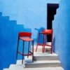 Taburete cómodo modelo Africa de Vondom color rojo