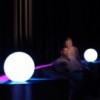 Lámpara Bubbles con Luz Led y Mando a Distancia para Cambio de Color