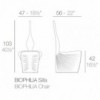 Silla Biophilia con Doble Pared y Tapizado de Tela Náutica | Vondom