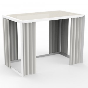 Pérgola Cenador Vela con cortinas para sofá módulo Vela