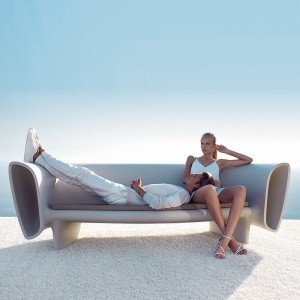 Sofá Bum Bum en Piel Náutica para Interior y Exterior | Diseño de Vondom