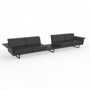 Sofá 4 plazas + Mesa Delta Diseñado por Vondom para Espacios Abiertos