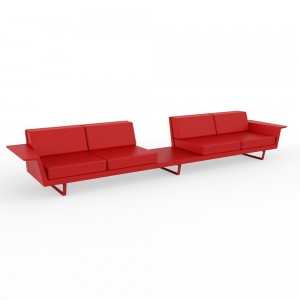 Sofá 4 plazas + Mesa Delta Diseñado por Vondom para Espacios Abiertos