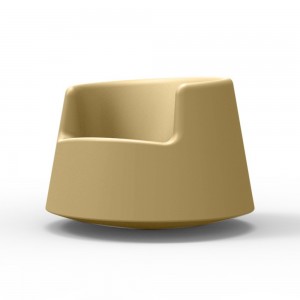 Sillón bajo Roulette Fabricado en Resina con Acabado Mate o Lacado