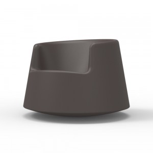 Sillón bajo Roulette Fabricado en Resina con Acabado Mate o Lacado