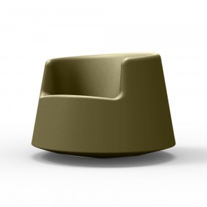 Sillón bajo Roulette Fabricado en Resina con Acabado Mate o Lacado