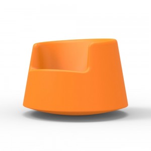 Sillón bajo Roulette Fabricado en Resina con Acabado Mate o Lacado