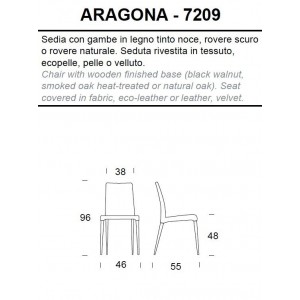 Silla Aragona de Tonin casa. Muebles modernos de hogar.