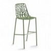 Taburete oferta Forest Respaldo Alto de Exterior e Interior con Aluminio Pintado