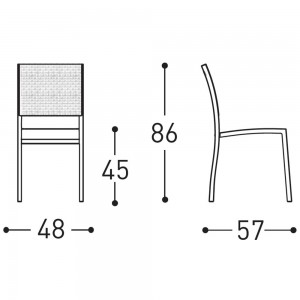 Silla Victor de Varaschin. Muebles de exterior. Sillas modernas para jardín.