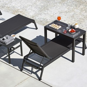 Tumbona Victor de Varaschin.  Muebles de exterior.