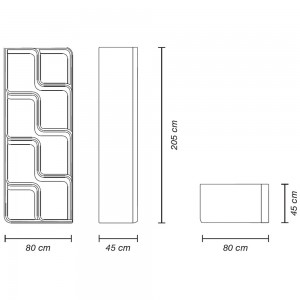 Baraonda Display Led de Myyour. Estantería de exterior ideal para Barra bar.