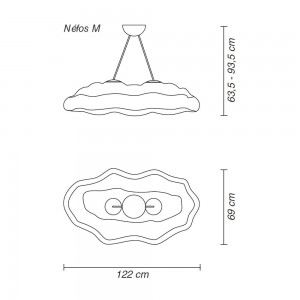 Lámpara Nefos de Myyour. Diseño de iluminación moderna para exteriores.