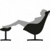 Reposapiés Kokon de Variér. Reposapiés ergonómico para sillón Kokon.