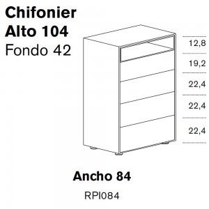 Chifonier Ober de Treku. Chifonier moderno de diseño.