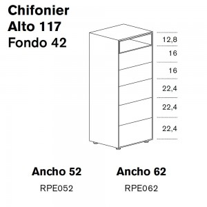 Chifonier Ober de Treku. Chifonier moderno de diseño.
