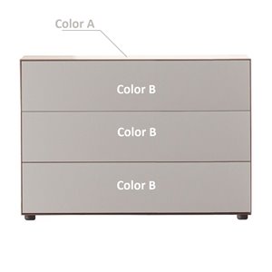 Cómoda Lauki, Ancho 100 de Treku. Cómoda moderna para dormitorio