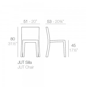 Silla Jut de Diseño con Tejido Náutico, Resistente al Sol Vondom