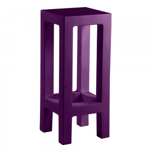 Taburete Jut de Diseño con Acabado Lacado o Mate Fabricado En Resina