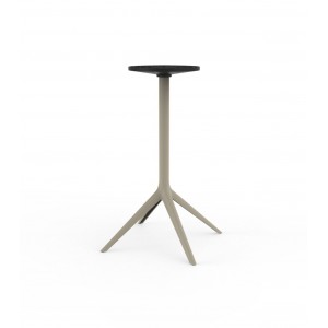 Mesa alta Mari-Sol pie Ø80 de Vondom. Muebles y complementos de exterior.