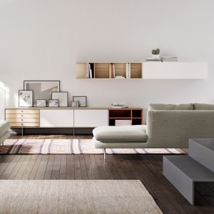 Mueble salón Aura A1 de Treku. Muebles modernos.