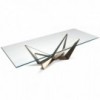 Mesa Skorpio de Cattelan Italia. Muebles modernos italianos. Mesas de cristal.