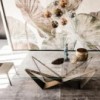Mesa Skorpio de Cattelan Italia. Muebles modernos italianos. Mesas de cristal.