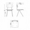 Silla Result Chair de madera con patas de acero de HAY ideal para espacios interiores.